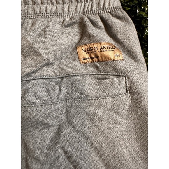Maison Article Shorts‎ Mens Large Beige Premium Essentials Zip Sweats - Picture 4 of 4